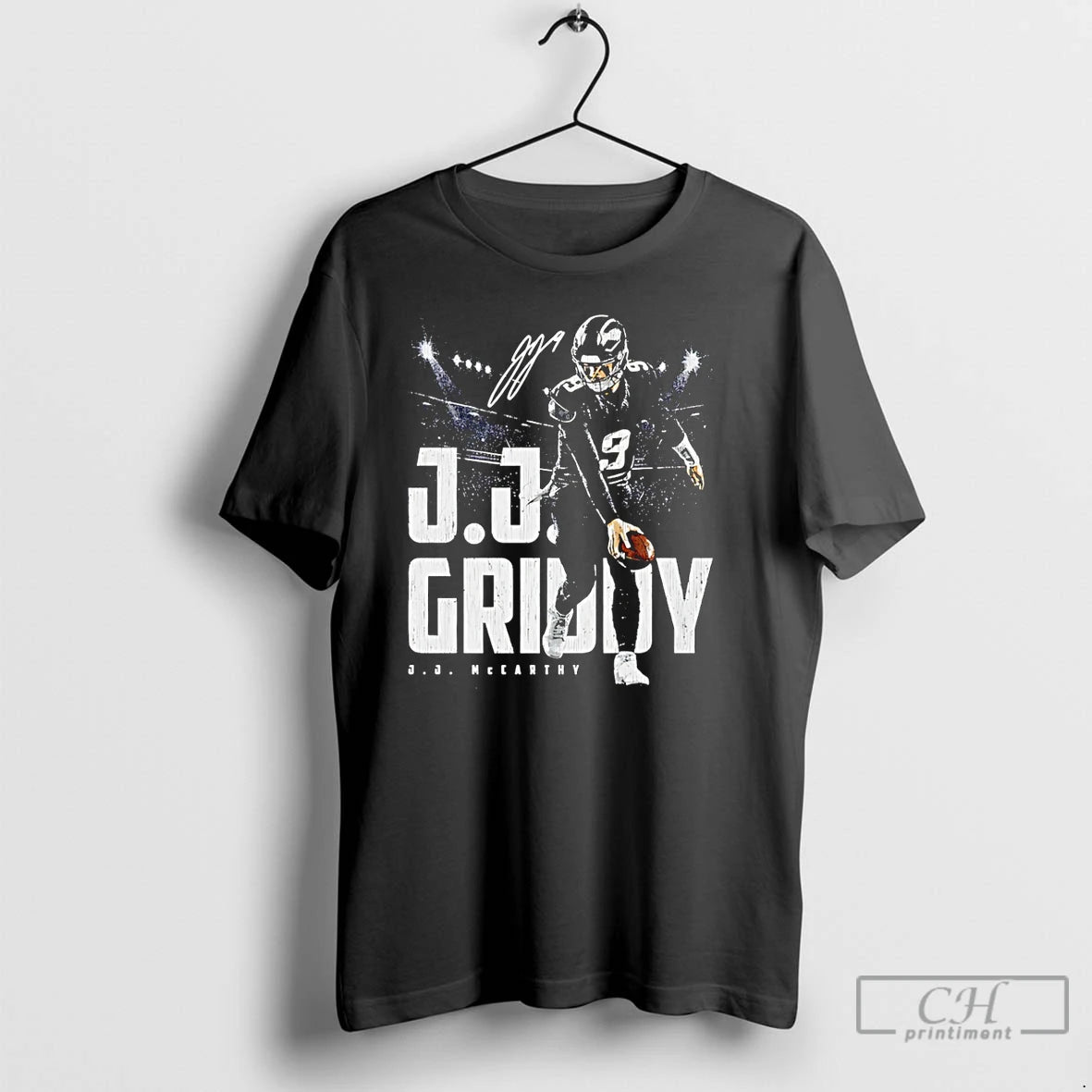 Premium J Mccarthy Minnesota Vikings Griddy Signature T-Shirts, Hoodie, Sweatshirt | InkRitualCo.com