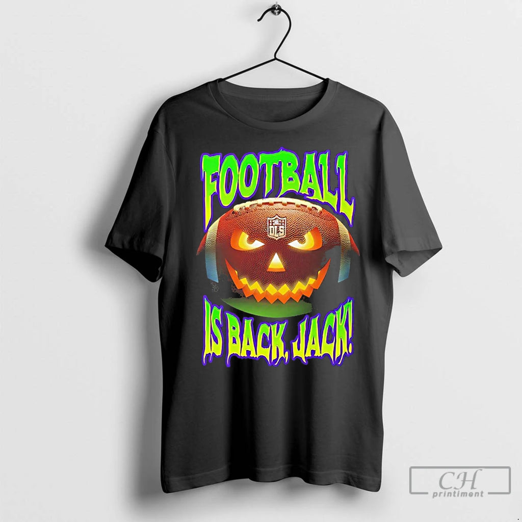 Premium Jack O Lantern Football Is Back Jack T-Shirts, Hoodie, Sweatshirt | InkRitualCo.com