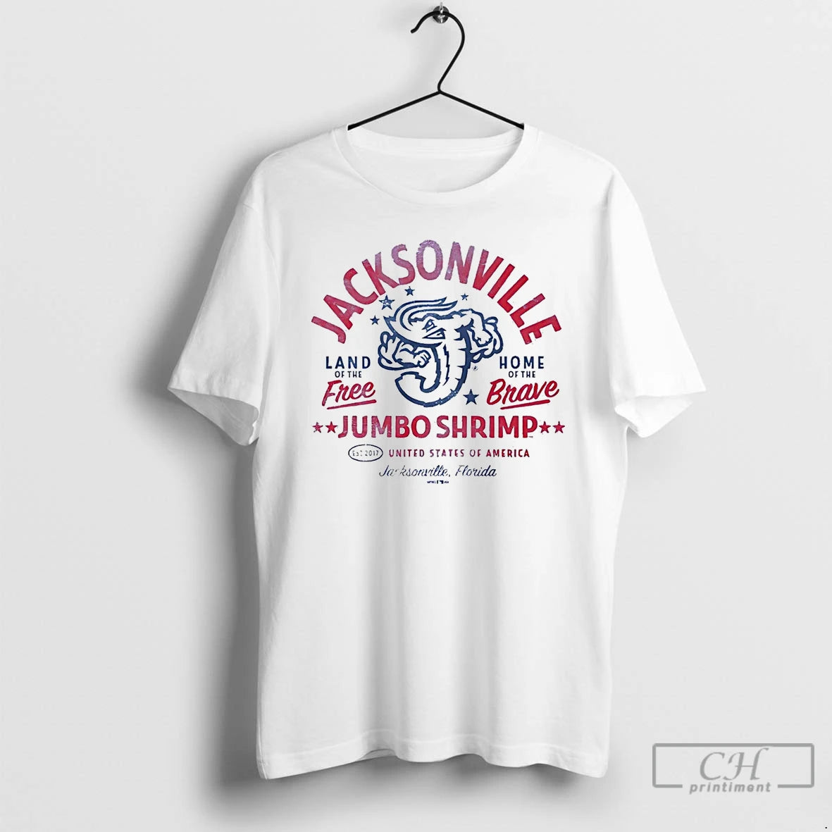 Premium Jacksonville Jumbo Shrimp Land Of The Free Home Of The Brave T Shirts Sweater Hoodie, Sweatshirt | InkRitualCo.com