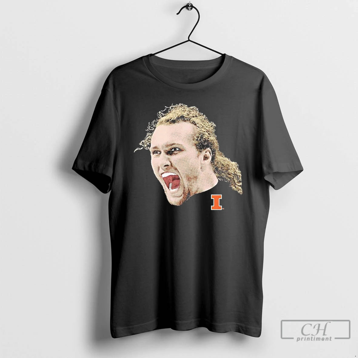 Premium Jake Davis Portrait Head Illinois Fighting Illini T-Shirts, Hoodie, Sweatshirt | InkRitualCo.com