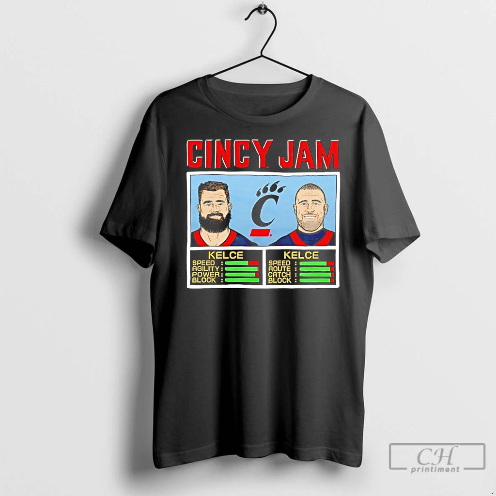 Premium Jason Kelce And Travis Kelce Cincinnati Bearcats Cincy Jam T-Shirts, Hoodie, Sweatshirt | InkRitualCo.com