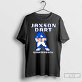 Premium Jaxson Dart Pixel Baller Quarterback New York Giants T Shirts Hoodie, Sweatshirt | InkRitualCo.com