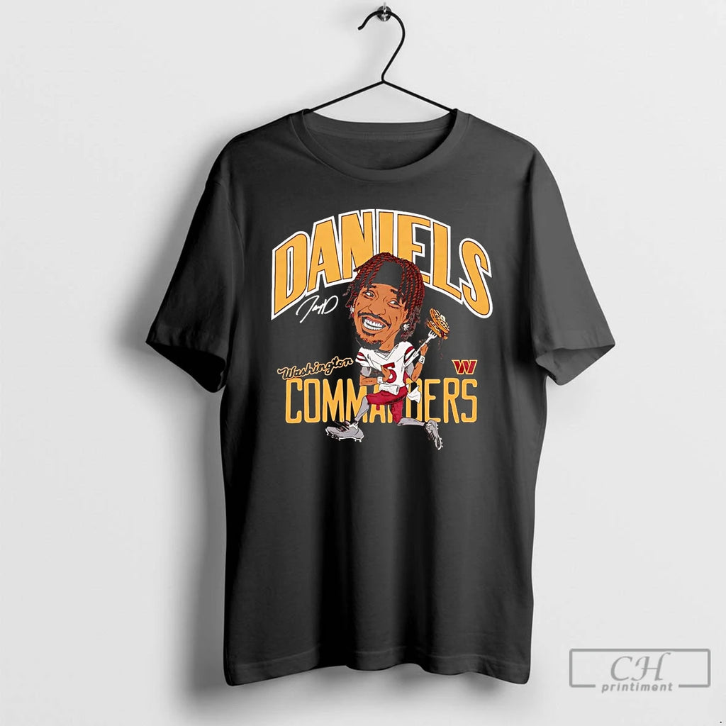 Premium Jayden Daniels Superstar Waffles Commanders T Shirts Hoodie, Sweatshirt | InkRitualCo.com