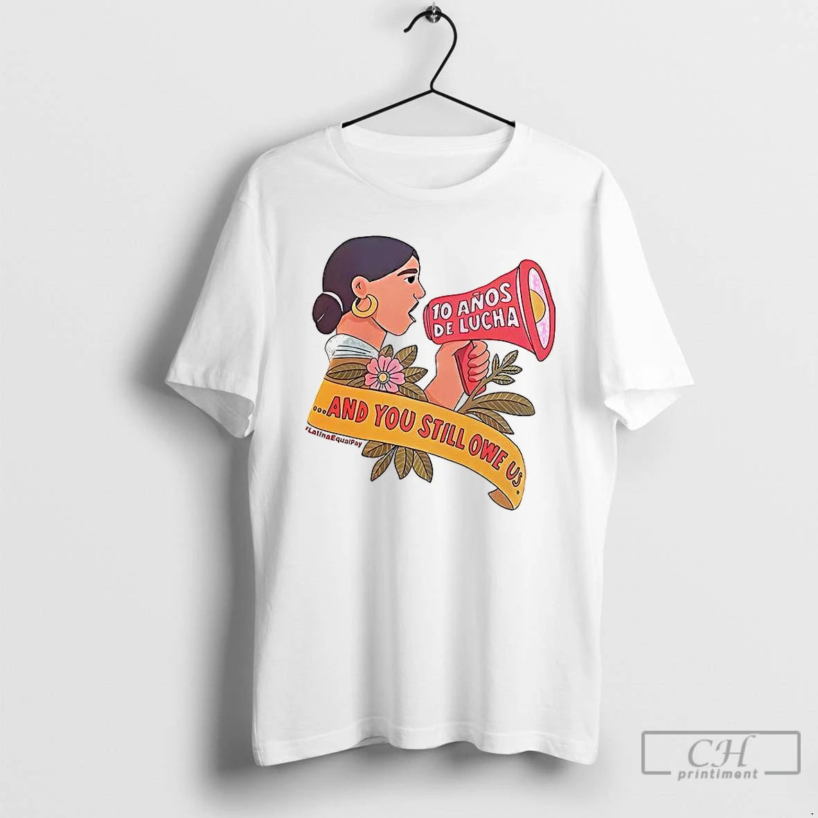 Premium Jessica Alba Latina Equal Pay And You Still Owe Us T Shirts Hoodie, Sweatshirt | InkRitualCo.com