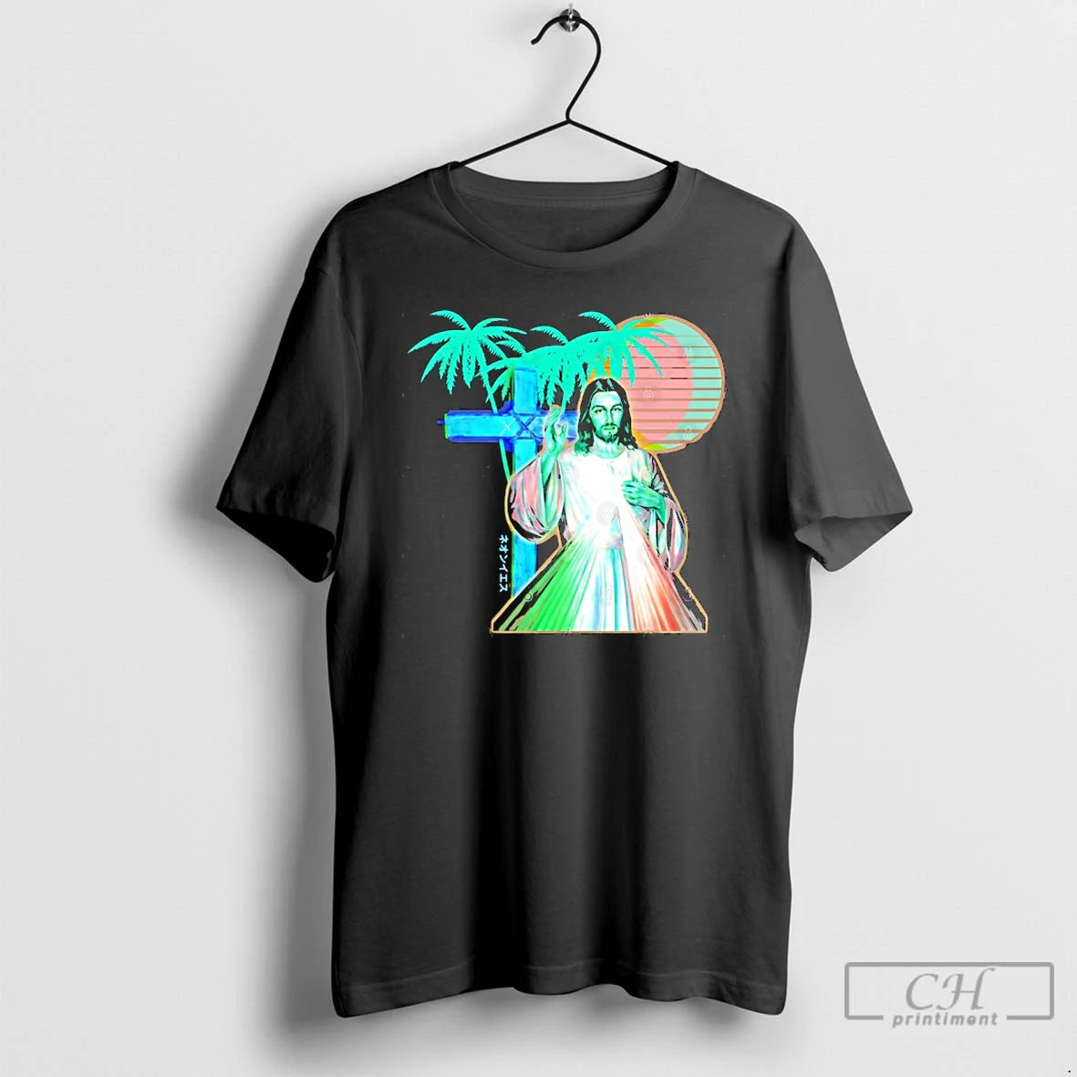 Premium Jesus Vaporwave Aesthetic Synthwave T-Shirts, Hoodie, Sweatshirt | InkRitualCo.com