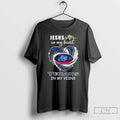 Premium Jesus In My Heart Houston Texans In My Veins Heartbeat Line T Shirts Sweater Hoodie, Sweatshirt | InkRitualCo.com