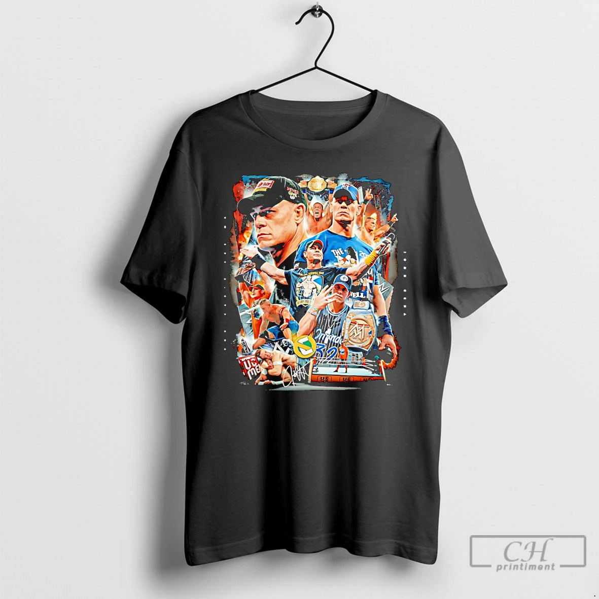 Premium John Cena Thank You You Cant See Me Signature Picture Collage Christmas T Shirts Hoodie, Sweatshirt | InkRitualCo.com