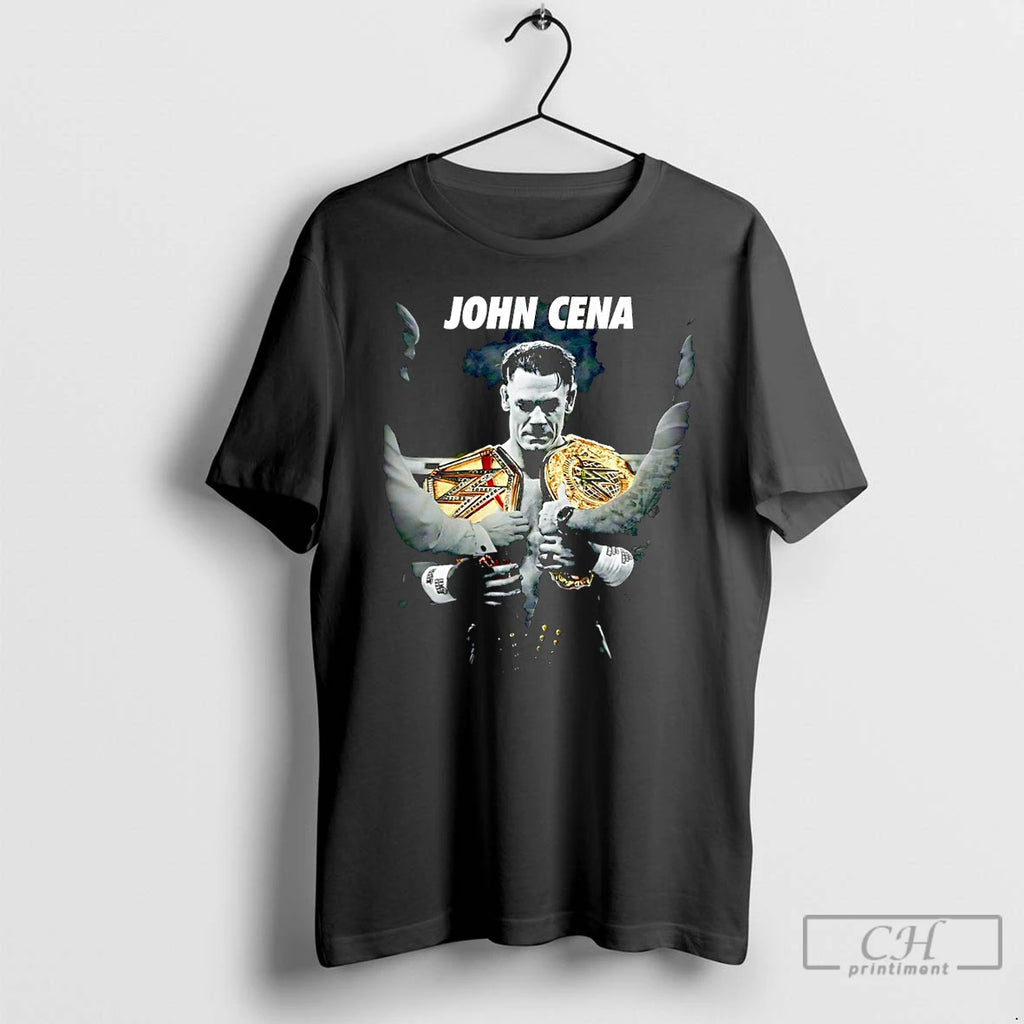 Premium John Cena Two Cup Champions Graphic Christmas T-Shirts, Hoodie, Sweatshirt | InkRitualCo.com