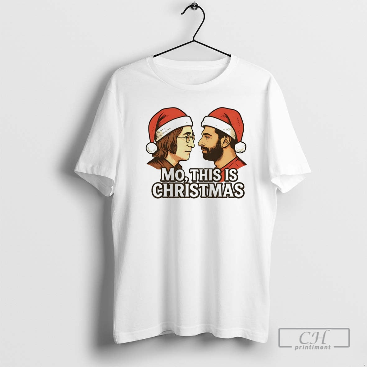 Premium John Lennon Mo Salah Mo This Is Christmas Christmas Shirt Sweater Hoodie, Sweatshirt | InkRitualCo.com