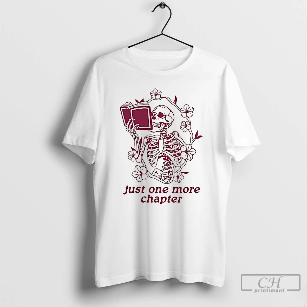 Premium Just One More Chapter Skeleton T-Shirts, Hoodie, Sweatshirt | InkRitualCo.com