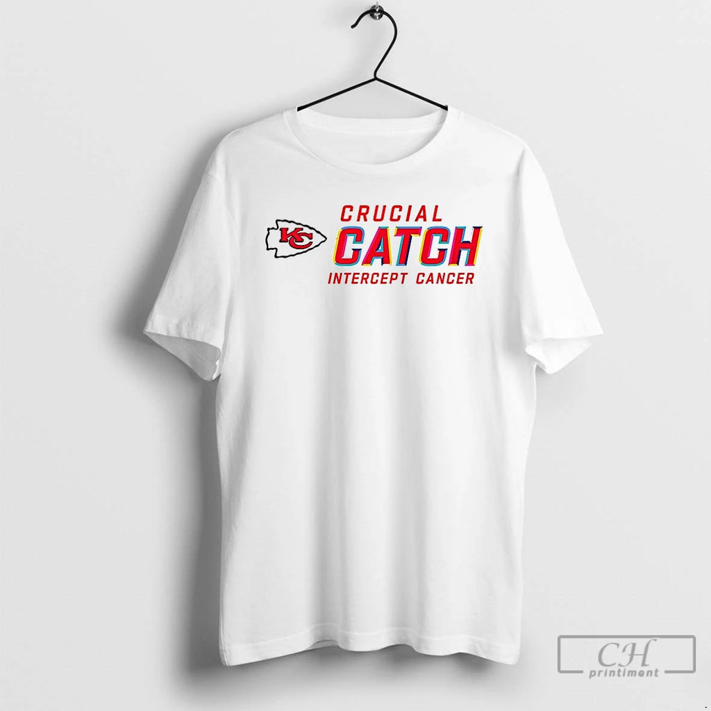 Premium Kansas City Chiefs Crucial Catch Intercept Cancer T Shirts Hoodie, Sweatshirt | InkRitualCo.com