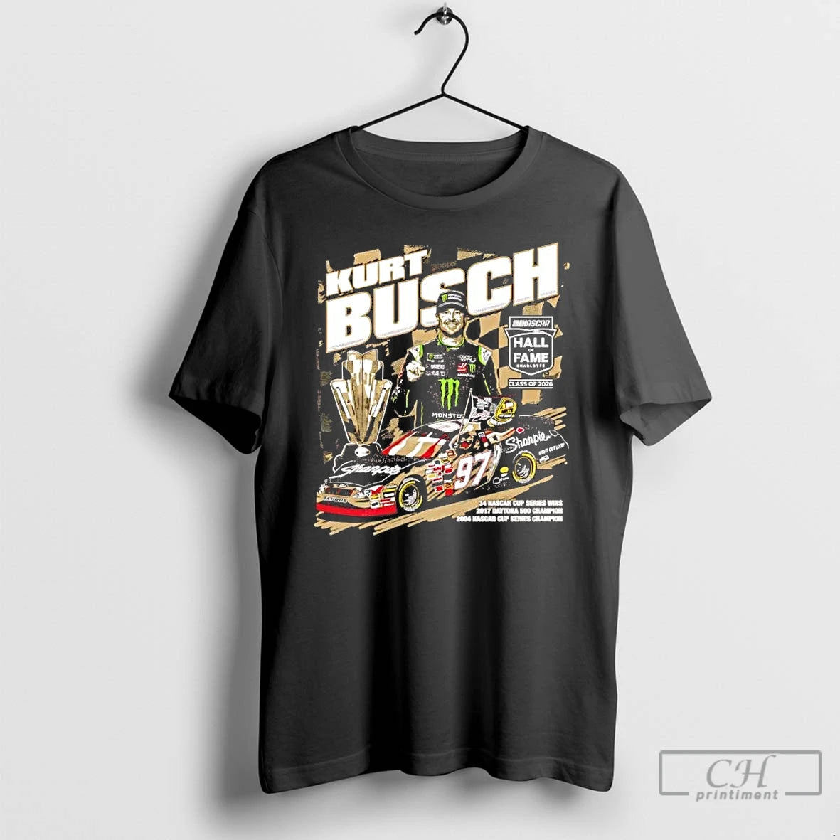 Premium Kurt Busch 2026 Hall Of Fame T-Shirts, Hoodie, Sweatshirt | InkRitualCo.com