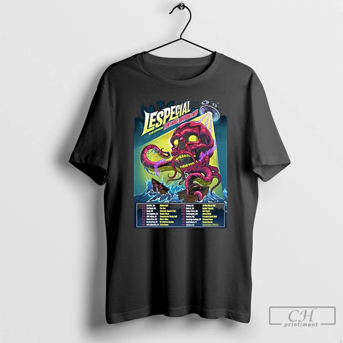 Premium Lespecial Tour Tentacle Difficulties 2026 T-Shirts, Hoodie, Sweatshirt | InkRitualCo.com