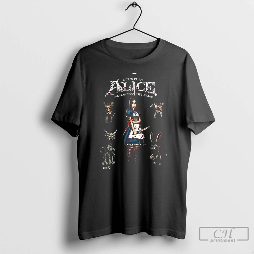 Premium Lets Play Alice Madness Returns Video Games T Shirts Hoodie, Sweatshirt | InkRitualCo.com