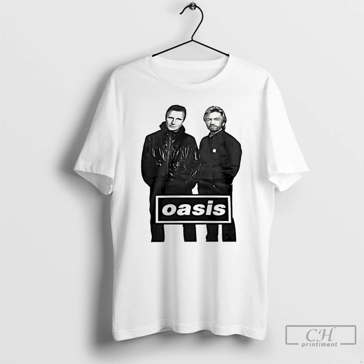 Premium Liam Neeson And Noel Edmonds Oasis T-Shirts, Hoodie, Sweatshirt | InkRitualCo.com
