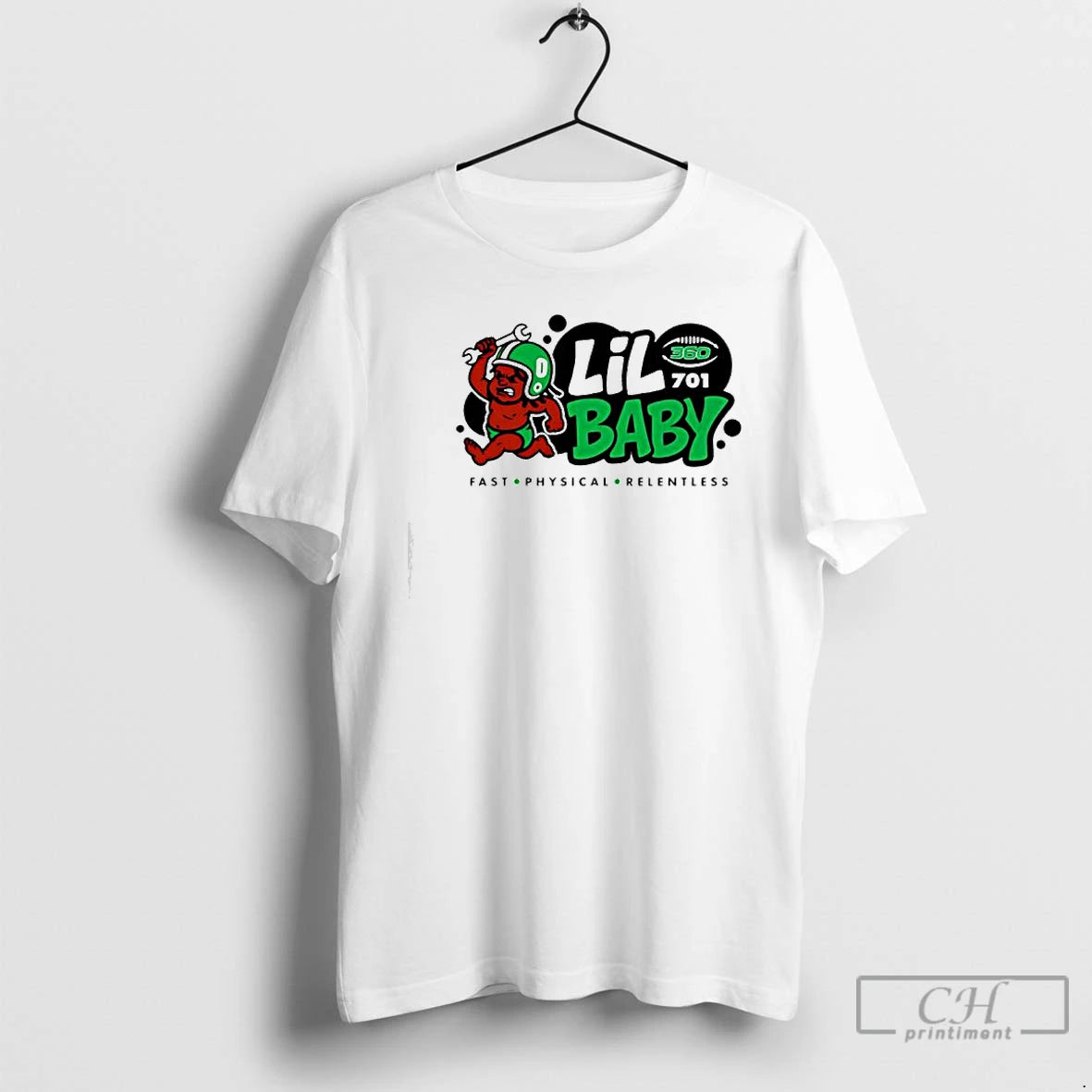 Premium Lil Baby As Lance Rucker North Dakota Fighting Hawks Fast Physical Relentless T Shirts Hoodie, Sweatshirt