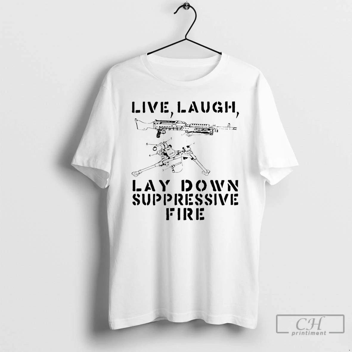 Premium Live Laugh Lay Down Suppressivw Fire T-Shirts, Hoodie, Sweatshirt | InkRitualCo.com