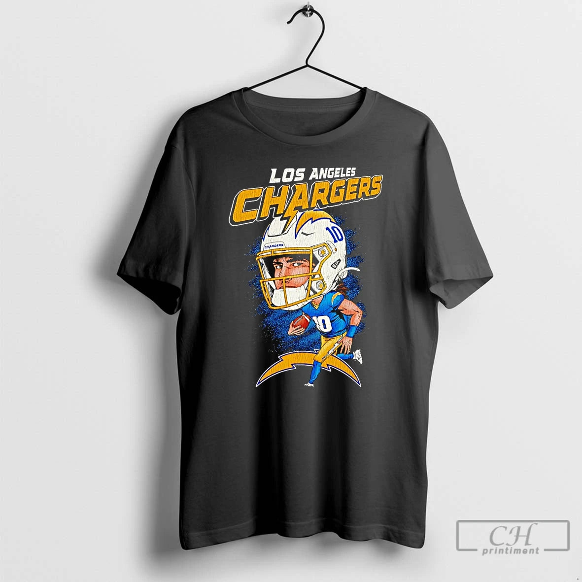 Premium Los Angeles Chargers Justin Herbert Caricature T-Shirts, Hoodie, Sweatshirt | InkRitualCo.com