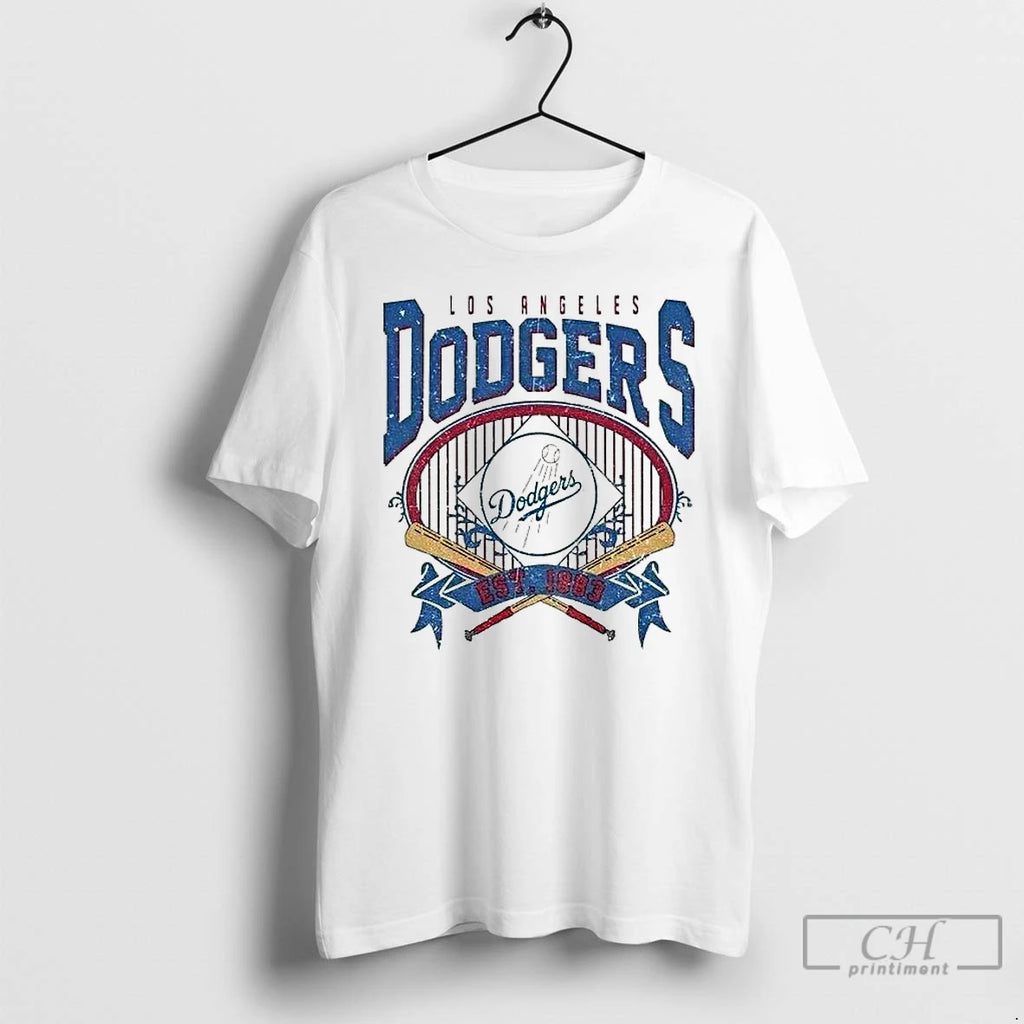 Premium Los Angeles Dodgers Baseball Mlb Est 1883 Logo Vintage T Shirts Hoodie, Sweatshirt | InkRitualCo.com