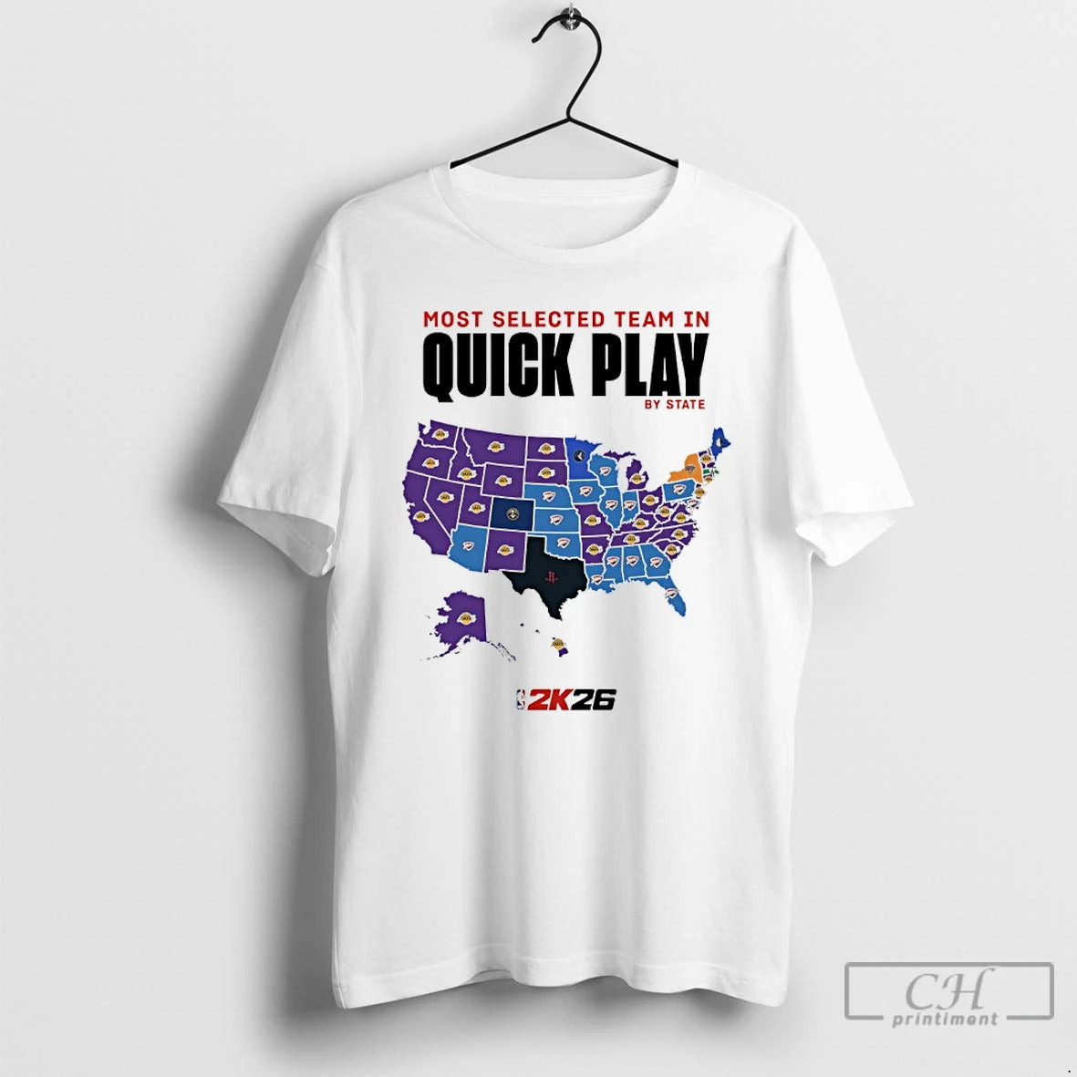 Premium Los Angeles Lakers Most Selected Team In Quick Play By State Nba 2k26 T-Shirts, Hoodie, Sweatshirt | InkRitualCo.com