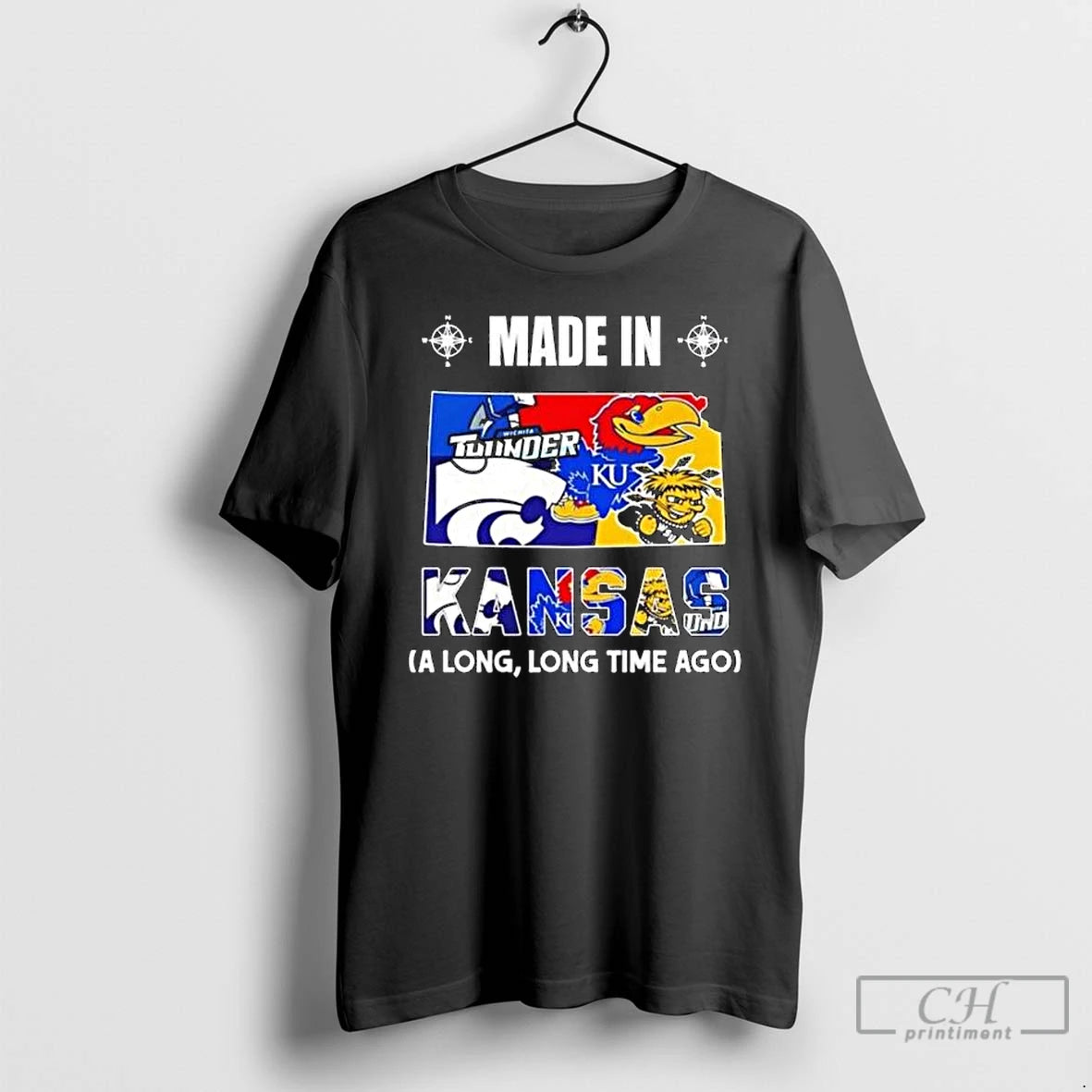 Premium Made In Kansas A Long Long Time Ago State Logo Map 2026 T Shirts Hoodie, Sweatshirt | InkRitualCo.com