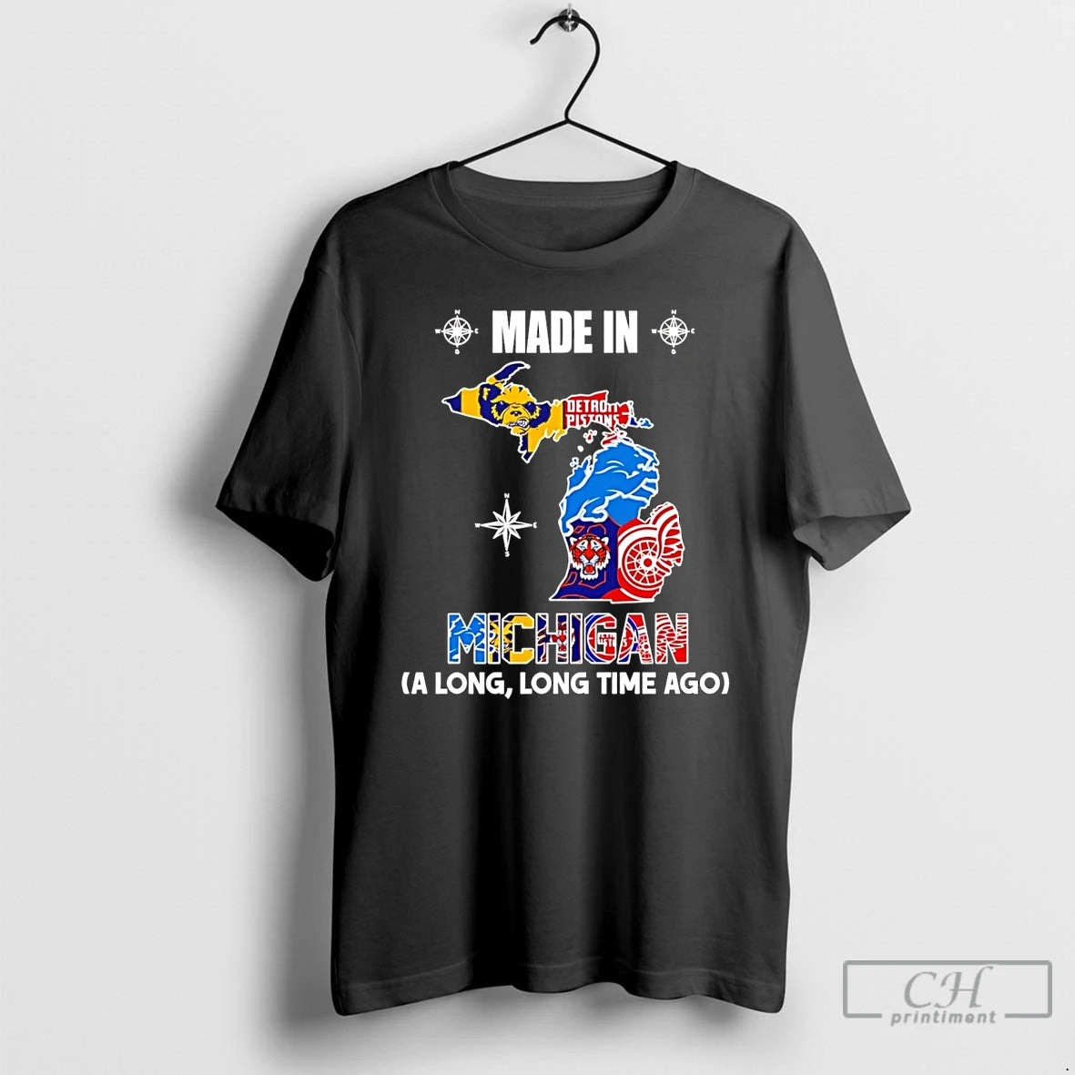 Premium Made In Michigan A Long Long Time Ago State T-Shirts, Hoodie, Sweatshirt | InkRitualCo.com