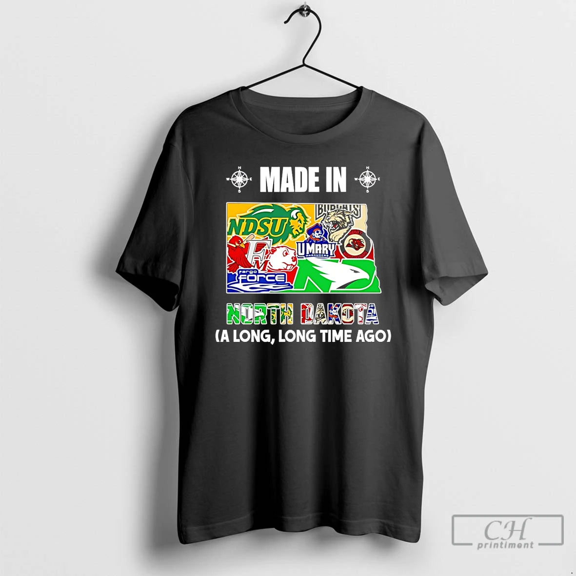 Premium Made In North Dakota A Long Long Time Ago State T-Shirts, Hoodie, Sweatshirt | InkRitualCo.com