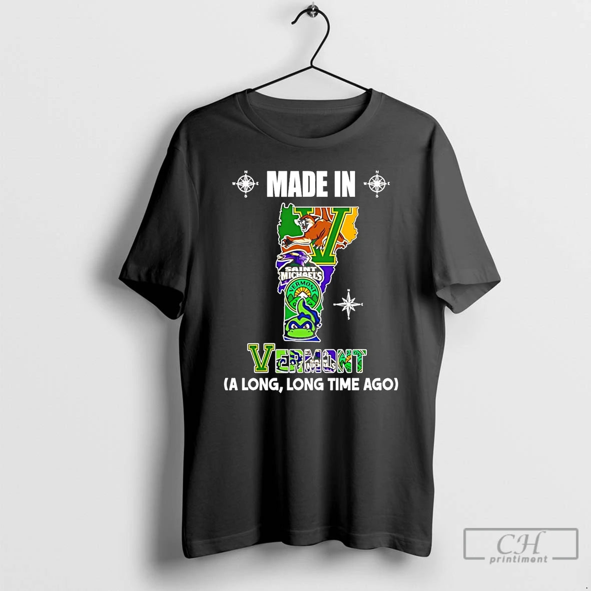 Premium Made In Vermont A Long Long Time Ago State T-Shirts, Hoodie, Sweatshirt | InkRitualCo.com