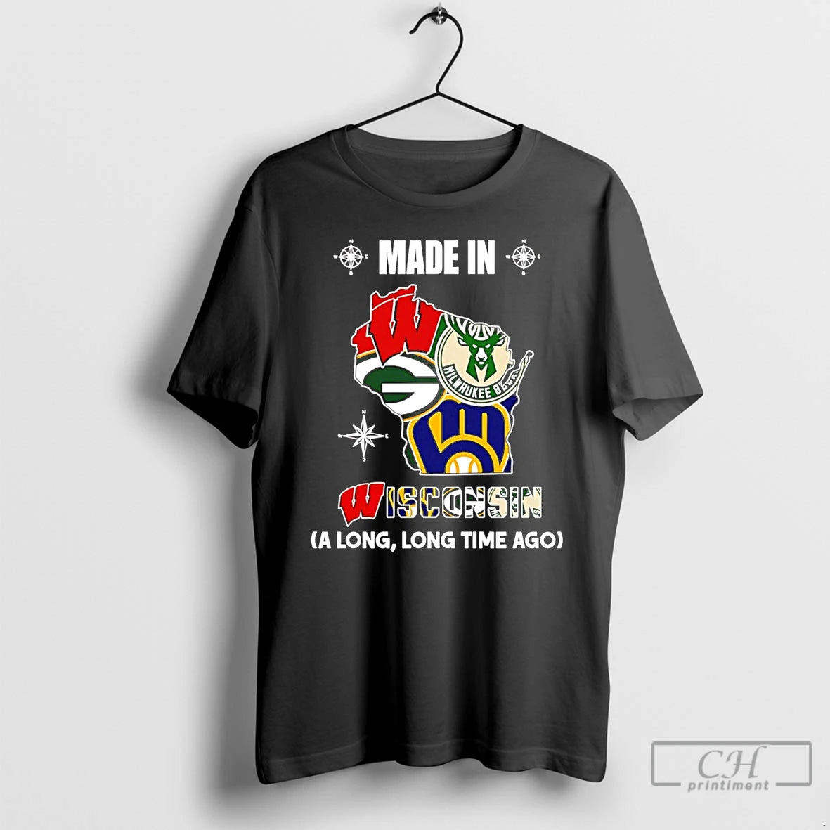 Premium Made In Wisconsin A Long Long Time Ago State T-Shirts, Hoodie, Sweatshirt | InkRitualCo.com