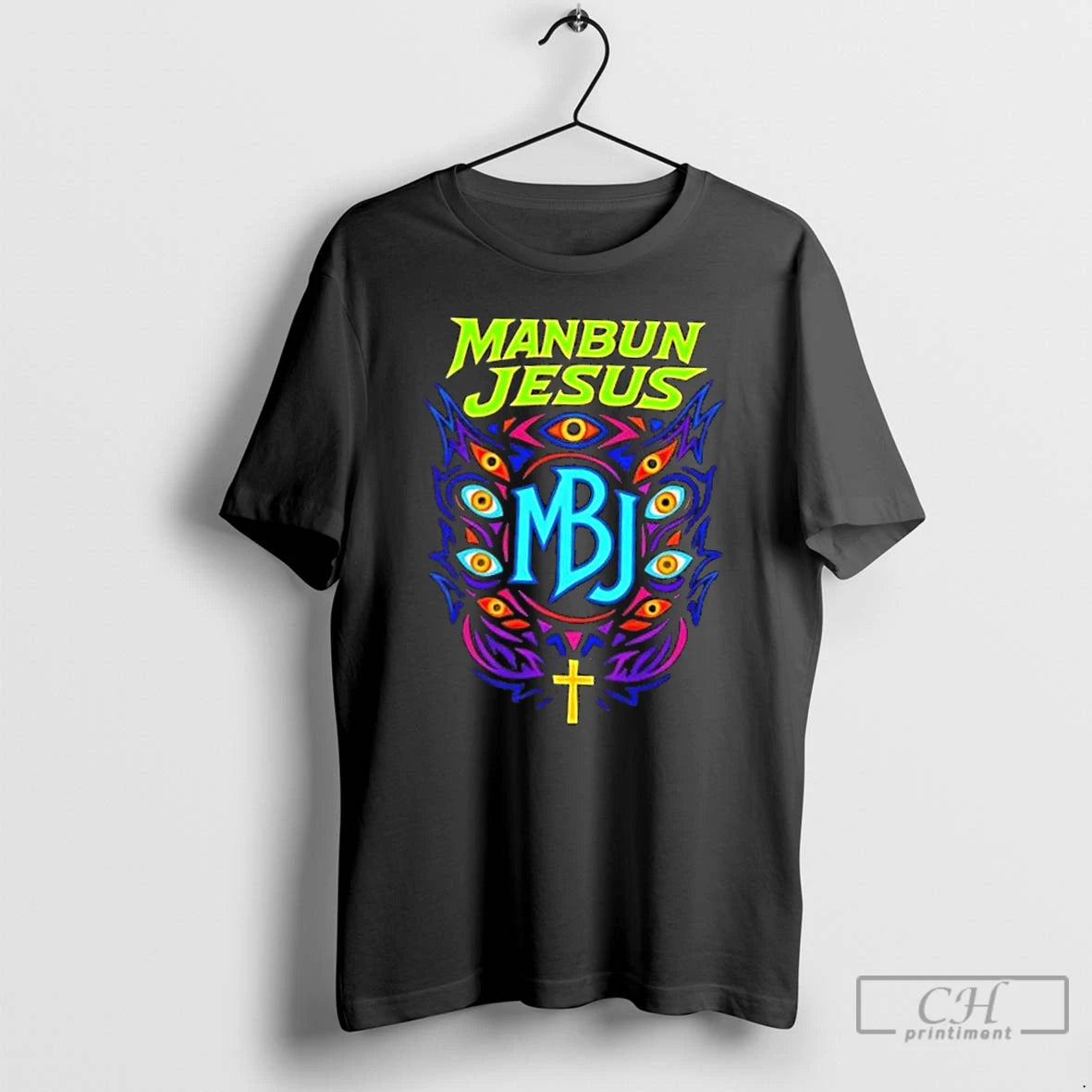 Premium Manbun Jesus Third Eye T-Shirts, Hoodie, Sweatshirt | InkRitualCo.com