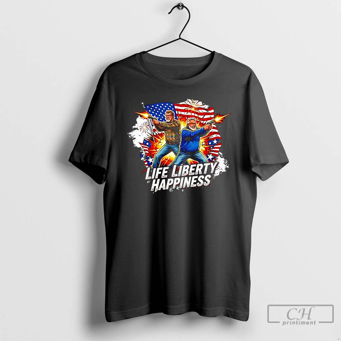 Premium Media Squatch Life Liberty Happiness Lethal Duo T-Shirts, Hoodie, Sweatshirt | InkRitualCo.com