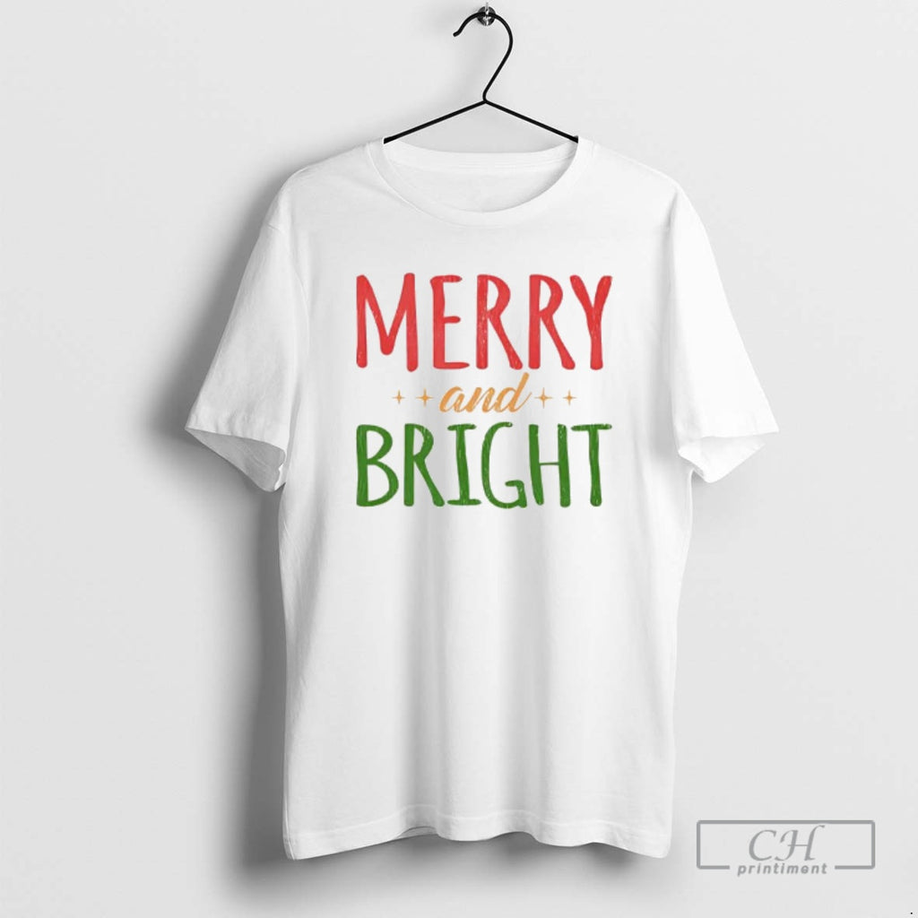 Premium Merry Bright Christmas Shirt Sweater Hoodie, Sweatshirt | InkRitualCo.com