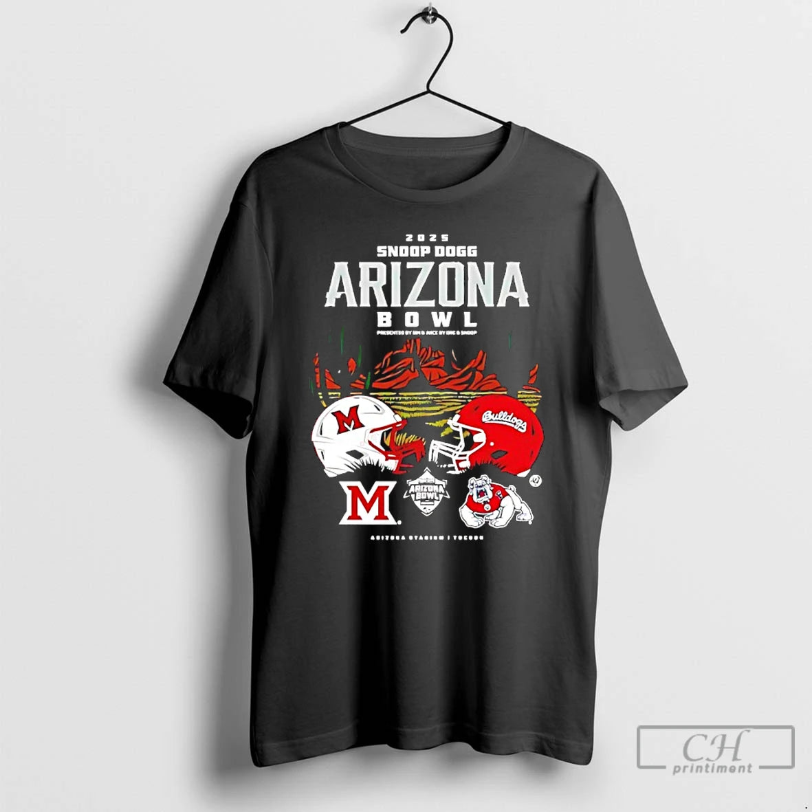 Miami Redhawks Vs Fresno State Bulldogs 2025 Snoop Dogg Arizona Bowl Head Head T-Shirts, Hoodie, Sweatshirt