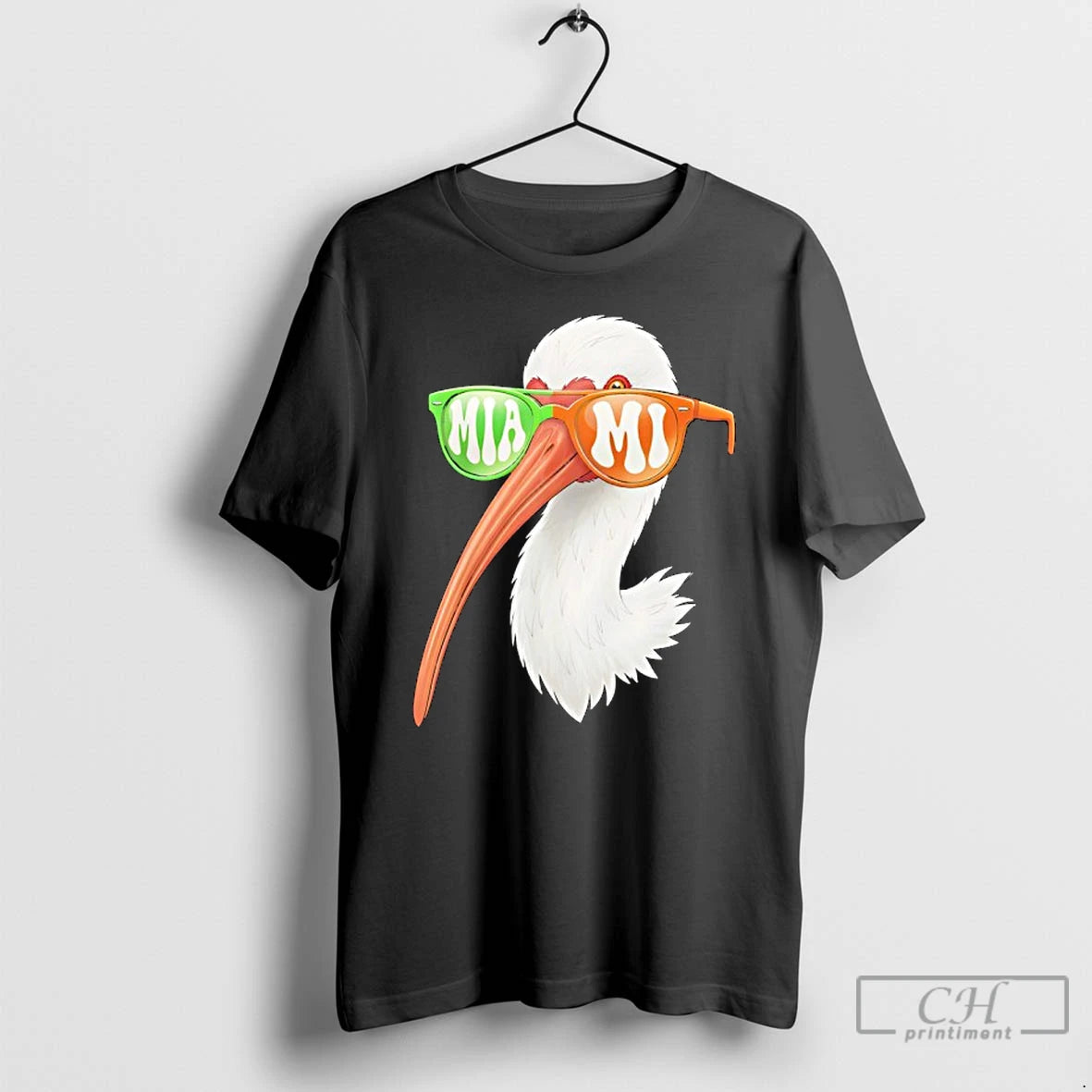 Premium Miami White Ibis With Sunglasses T-Shirts, Hoodie, Sweatshirt | InkRitualCo.com