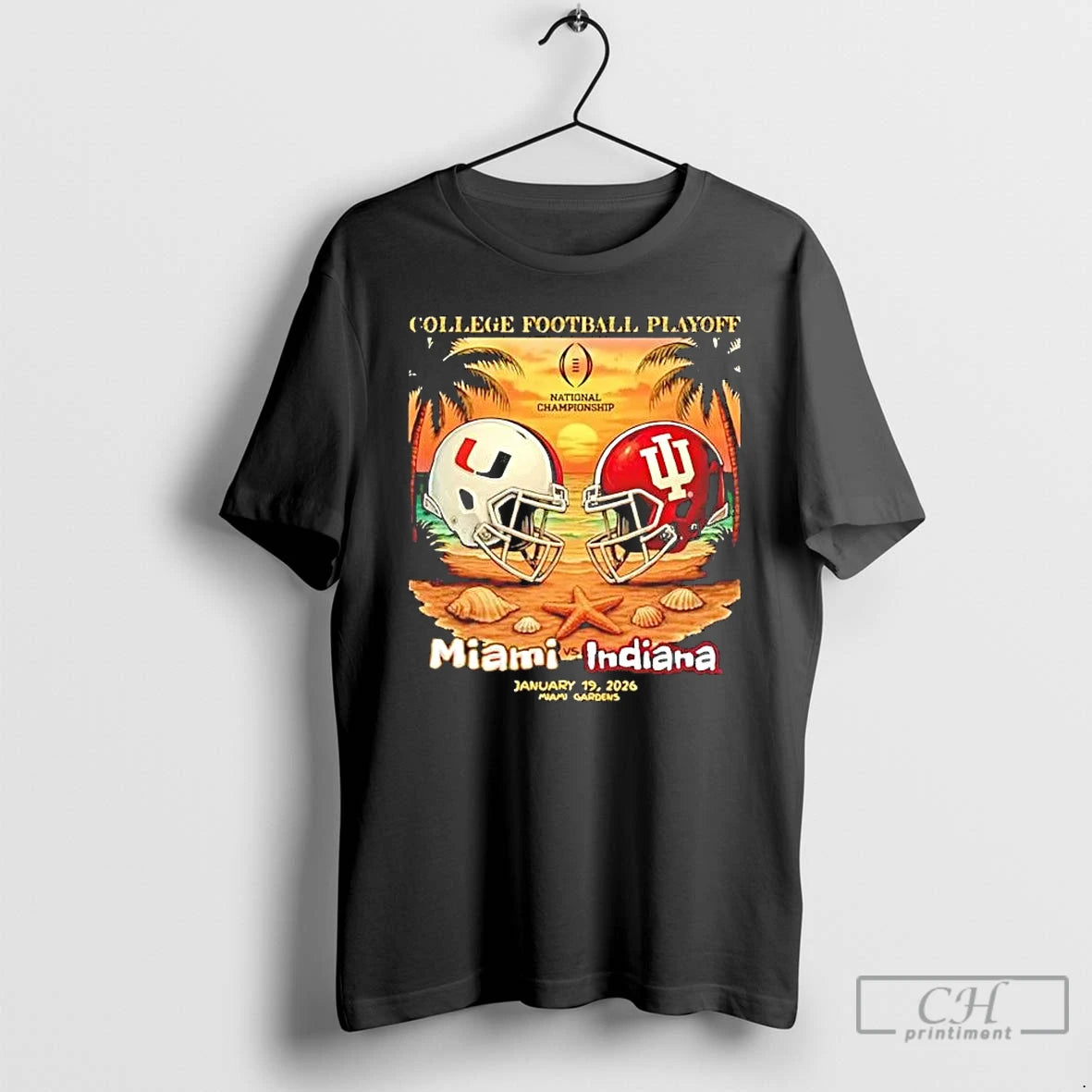 Premium Miami Vs Indiana 2026 Cfp National Championship Helmet Beach T-Shirts, Hoodie, Sweatshirt | InkRitualCo.com