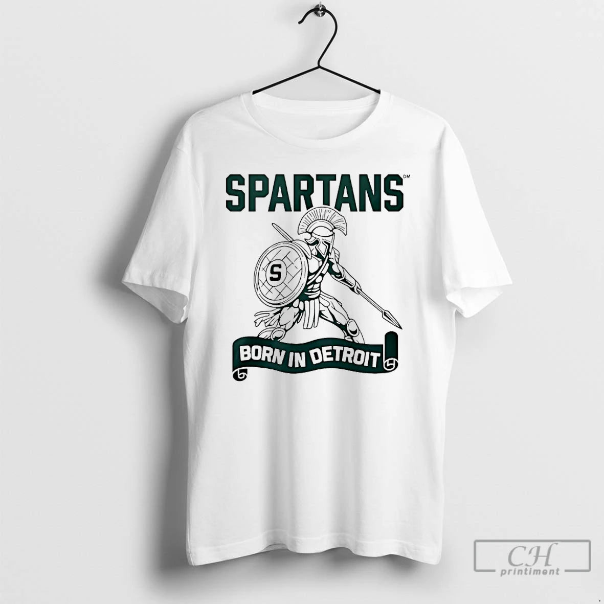 Premium Michigan State Spartans Born In Detroit T-Shirts, Hoodie, Sweatshirt | InkRitualCo.com