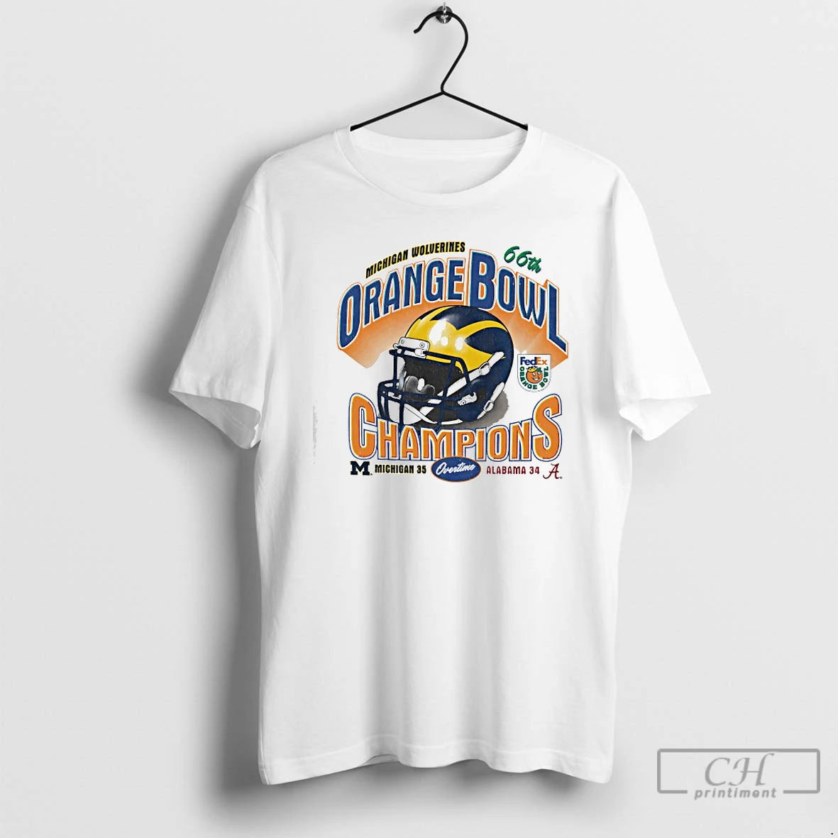 Premium Michigan Wolverines Orange Bowl History Champions 66th T-Shirts, Hoodie, Sweatshirt | InkRitualCo.com