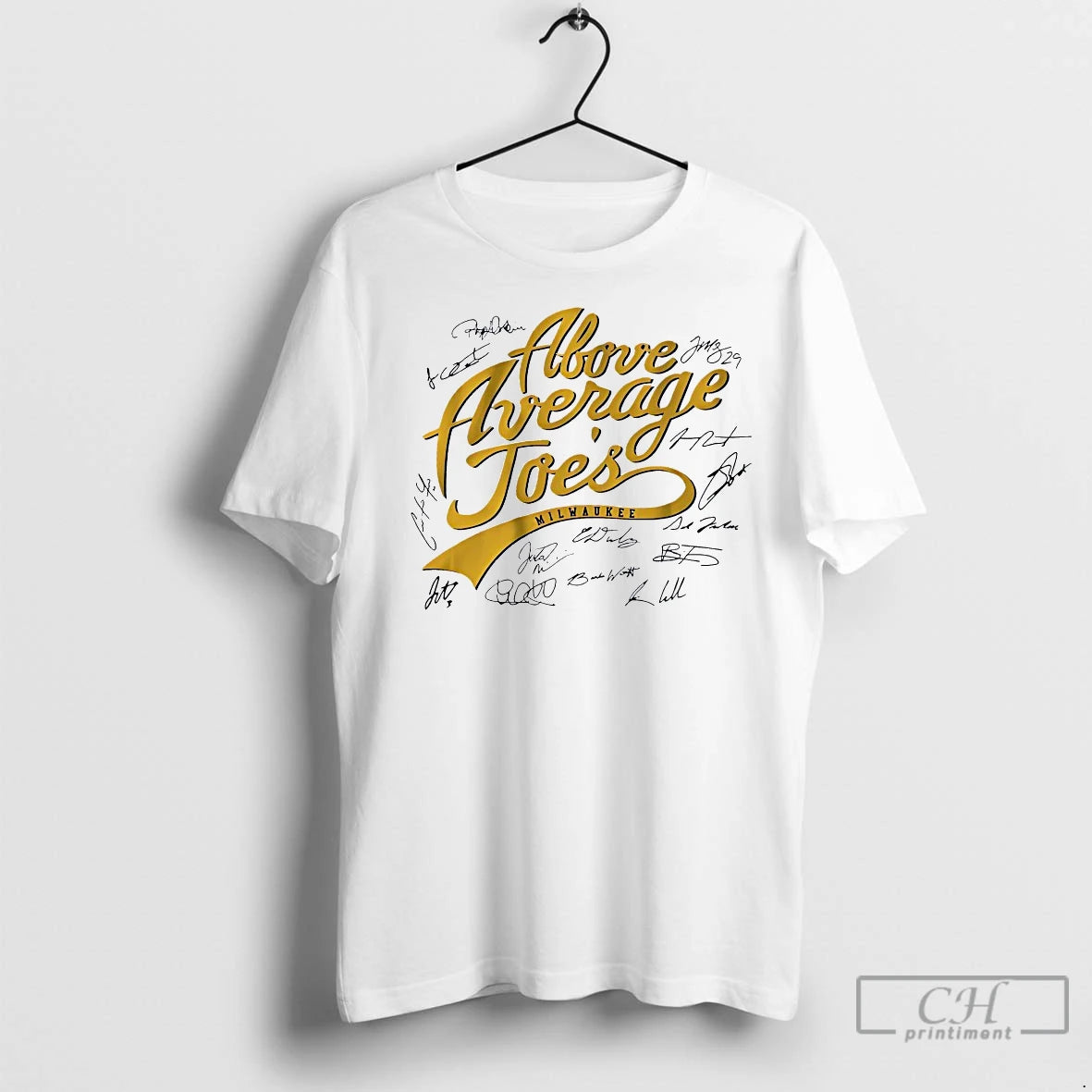 Premium Milwaukee Brewers Above Average Joes Signatures T-Shirts, Hoodie, Sweatshirt | InkRitualCo.com