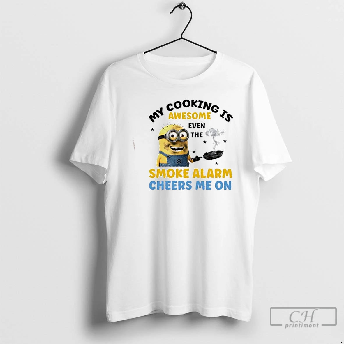 Premium Minions My Cooking Is Awesome Even The Smoke Alarm Cheers Me On T Shirts Hoodie, Sweatshirt | InkRitualCo.com