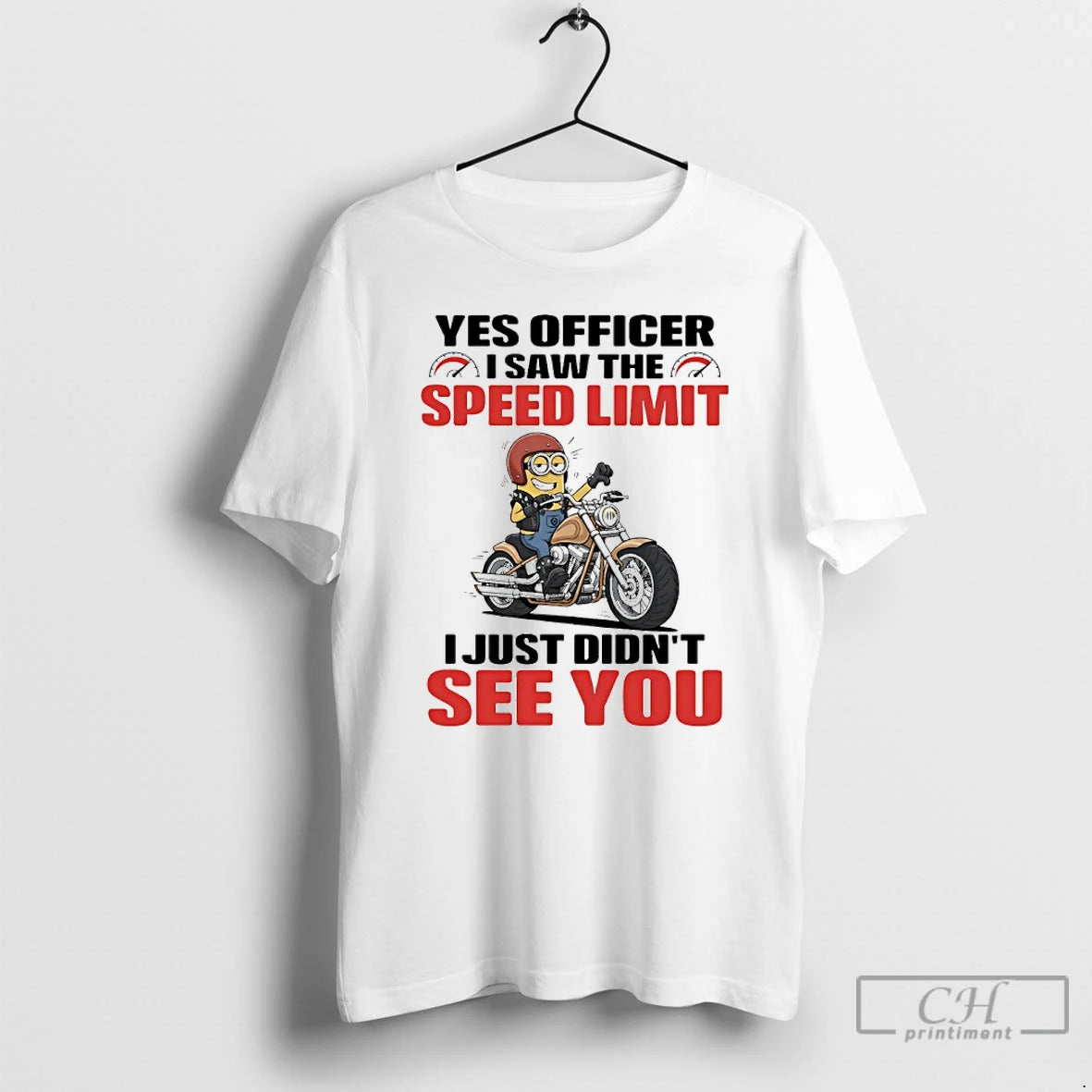 Premium Minions Yes Officer I Saw The Speed Limit I Just Didnt See You T-Shirts, Hoodie, Sweatshirt | InkRitualCo.com