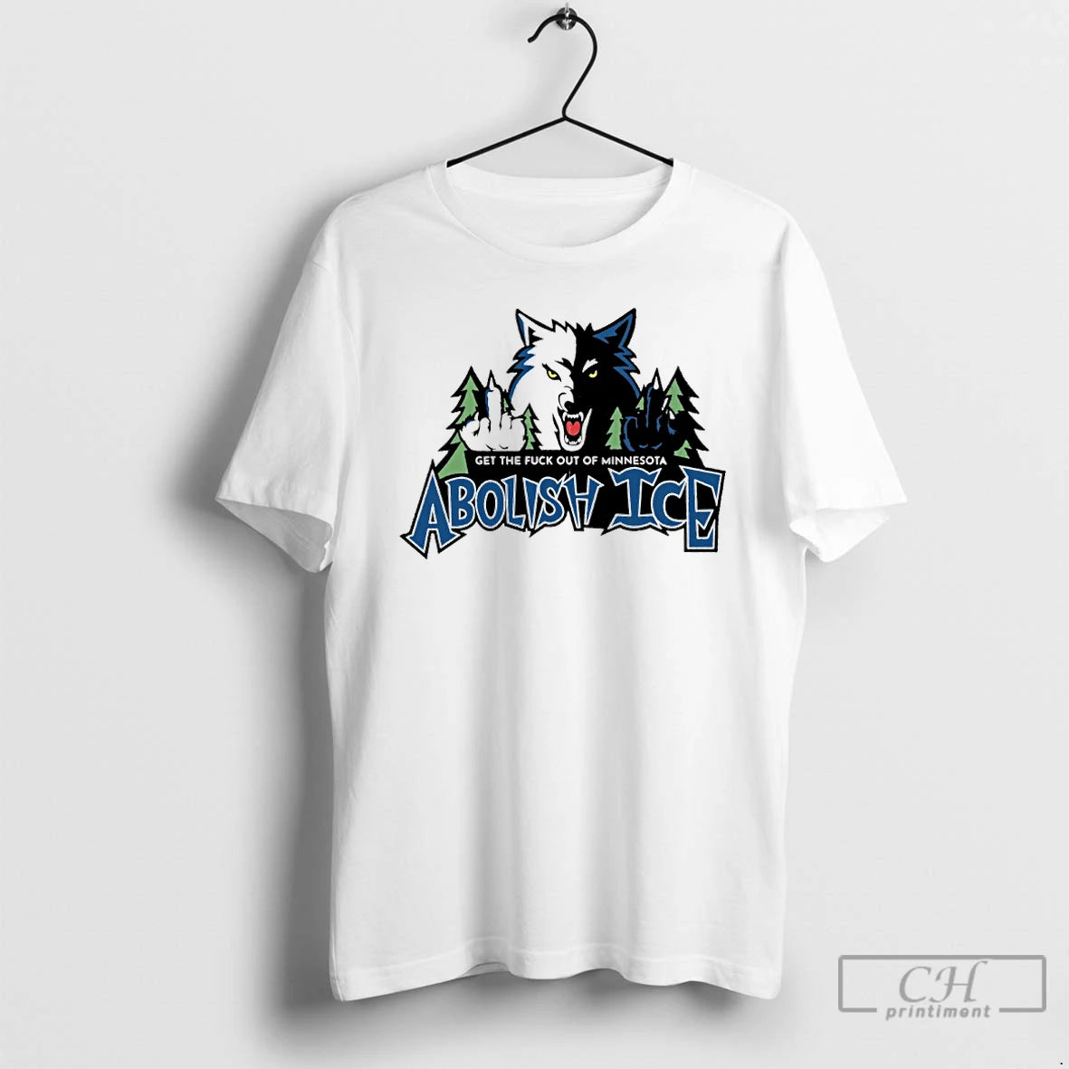 Premium Minnesota Timberwolves Get The Fuck Out Of Minnesota Abolish Ice T-Shirts, Hoodie, Sweatshirt | InkRitualCo.com