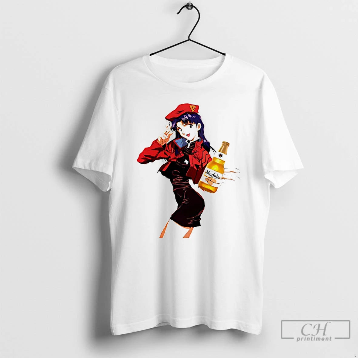 Premium Misato Mod Modelo Beer Anime T-Shirts, Hoodie, Sweatshirt | InkRitualCo.com