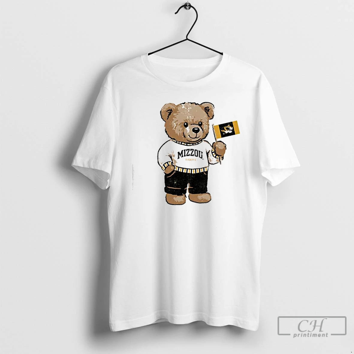 Premium Mizzou Tigers Teddy Bear Flag Butter T-Shirts, Hoodie, Sweatshirt | InkRitualCo.com