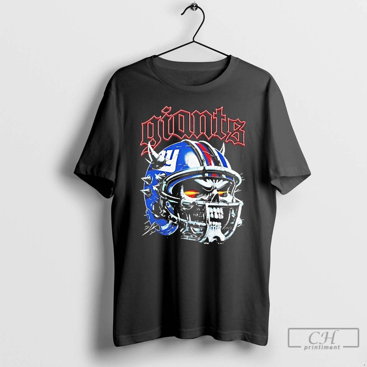 Premium New York Giants Skull Helmet T Shirts Hoodie, Sweatshirt | InkRitualCo.com