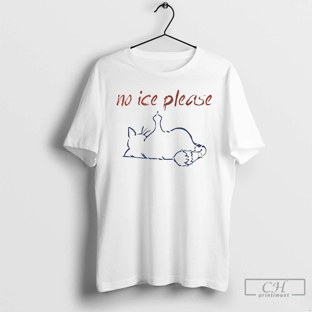 Premium No Ice Please Cat Middle Finger T-Shirts, Hoodie, Sweatshirt | InkRitualCo.com