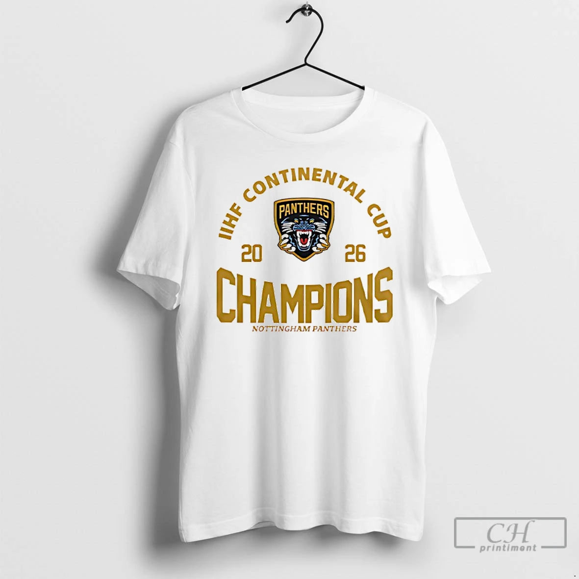 Premium Nottingham Panthers Iihf Continental Cup Champions 2026 Logo T-Shirts, Hoodie, Sweatshirt | InkRitualCo.com