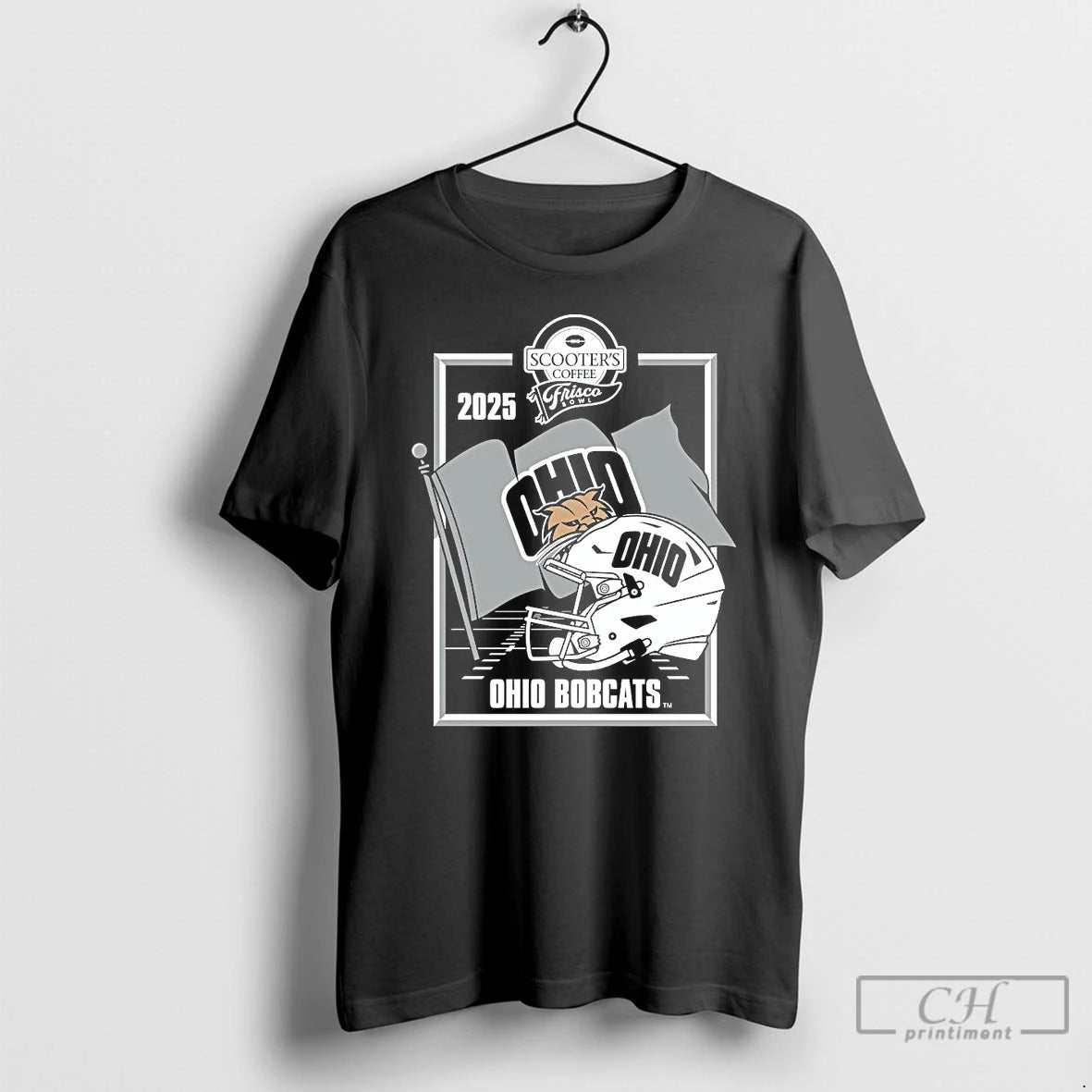 Premium Ohio Bobcats 2025 Frisco Bowl Helmet T-Shirts, Hoodie, Sweatshirt | InkRitualCo.com