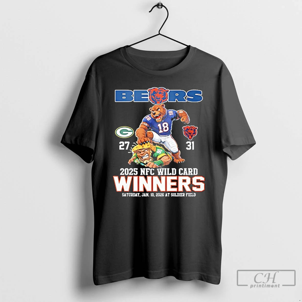 Premium Packers 27 31 Bears 2025 Nfc Wild Card Winners T-Shirts, Hoodie, Sweatshirt | InkRitualCo.com