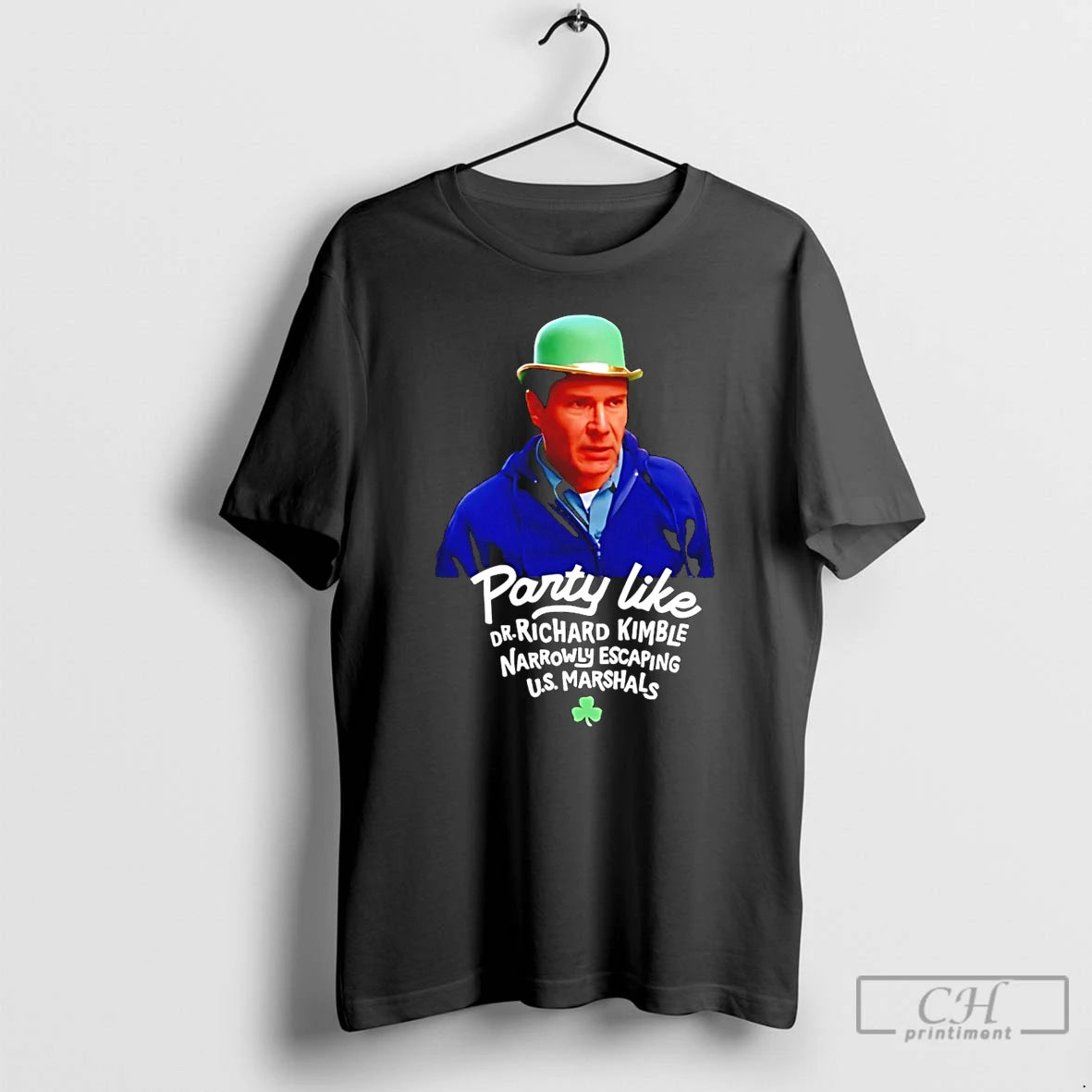 Premium Party Like Dr Richard Kimble Narrowly Escaping Us Marshals T-Shirts, Hoodie, Sweatshirt | InkRitualCo.com