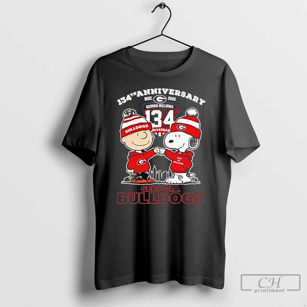 Premium Peanuts Georgia Bulldogs 134th Anniversary 1892 2026 Fist Bump T-Shirts, Hoodie, Sweatshirt | InkRitualCo.com